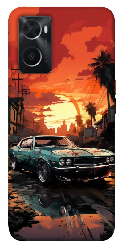 Чехол на Oppo A76 4G Car at sunset фото 1 из 1
