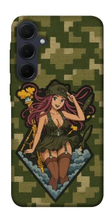 Чохол на Samsung Galaxy A35 Military Waifu фото 1 з 1