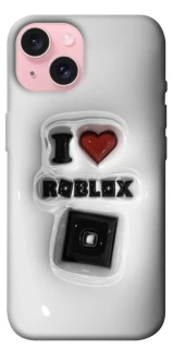 Чохол на Apple iPhone 15 (6.1") I love Roblox фото 1 з 1