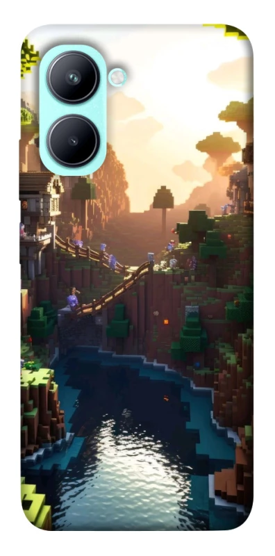 Чехол на Realme C33 Minecraft sunset фото 1 из 1