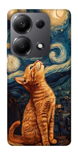 Чехол на Xiaomi Redmi Note 13 Pro 4G van gogh cat фото 1 из 1