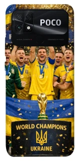 Чехол на Xiaomi Poco C40 UA-Football ver.5 фото 1 из 1
