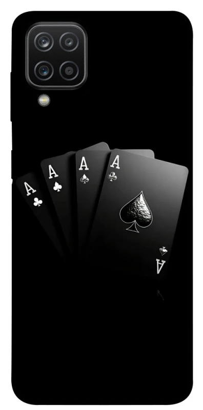 Чохол на Samsung Galaxy A12 Black Cards фото 1 з 1