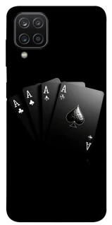 Чохол на Samsung Galaxy A12 Black Cards фото 1 з 1