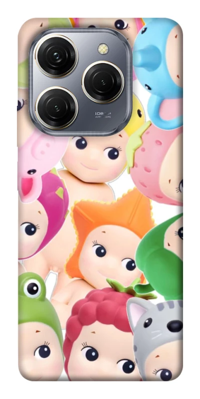 Чехол на TECNO Spark 20 Pro Fruit-Zoo Kaleidoscope фото 1 из 1