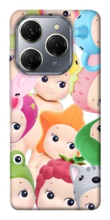Чехол на TECNO Spark 20 Pro Fruit-Zoo Kaleidoscope фото 1 из 1