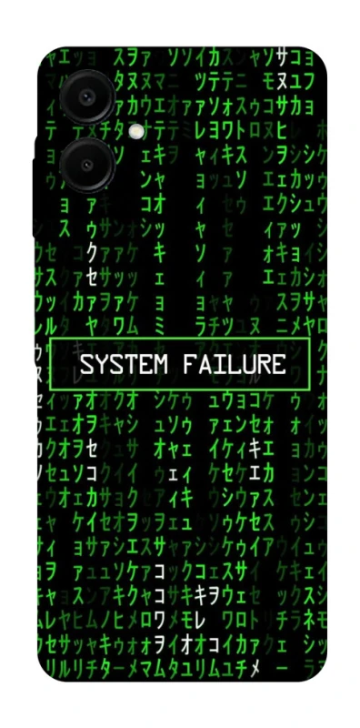 Чехол на Samsung Galaxy A07 Matrix system failure фото 1 Чехол на Samsung Galaxy A07 Matrix system failure фото 1 из 1