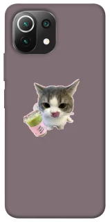Чохол на Xiaomi Mi 11 Lite cat matcha фото 1 з 1