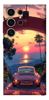 Чехол на Samsung Galaxy S25 Ultra Porsche at sunset фото 1 из 1
