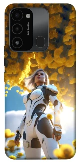 Чехол на TECNO Spark 8C Cyber space girl ver.3 фото 1 из 1