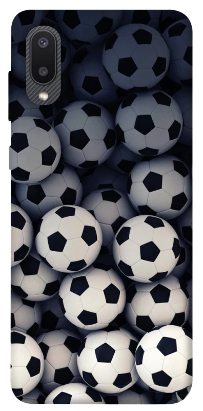 Чохол на Samsung Galaxy A02 Футбольні м'ячи фото 1 з 1