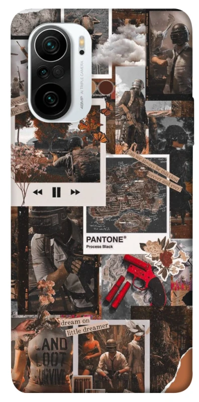 Чехол на Xiaomi Redmi K40 / K40 Pro / K40 Pro+ / Poco F3 PUBG Collage фото 1 из 1
