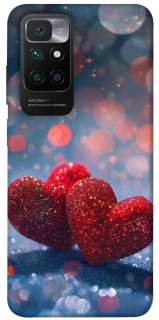 Чехол на Xiaomi Redmi 10 Red hearts фото 1 из 1