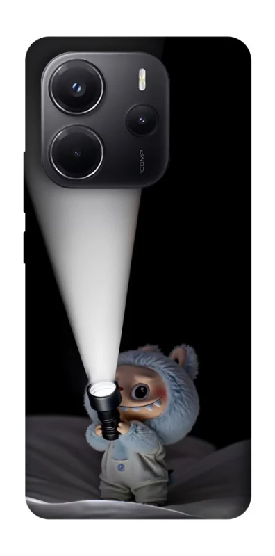 Чохол на Xiaomi Redmi Note 14 5G Labubu with flashlight ver.3 фото 1 з 1