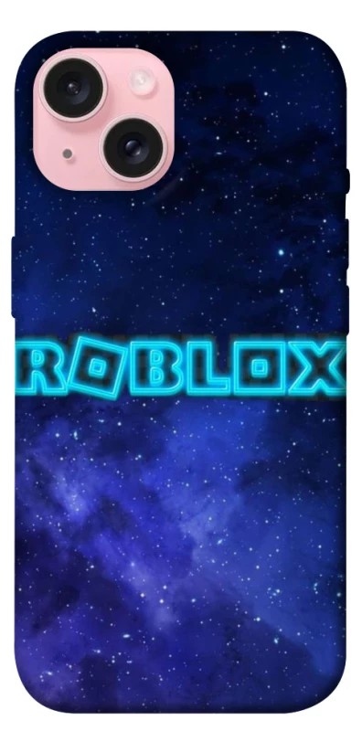 Чехол на Apple iPhone 15 (6.1") Roblox Space Logo Blue фото 1 из 1