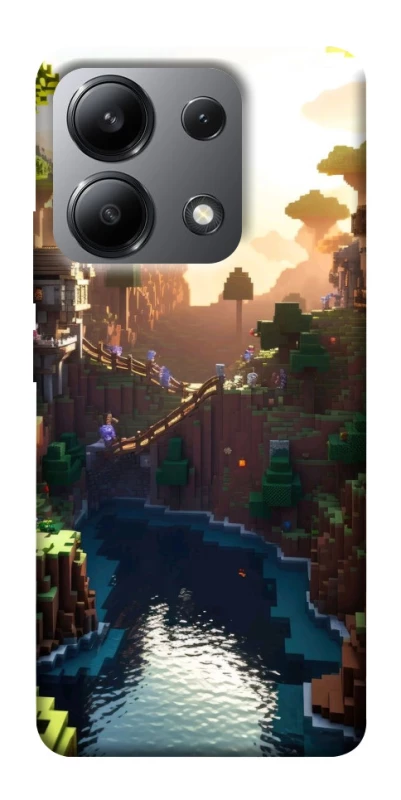 Чехол на Xiaomi Redmi Note 13 4G Minecraft sunset фото 1 из 1