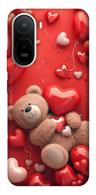 Чохол на Xiaomi Redmi A7 Pro 4G bear in hearts фото 1 з 2