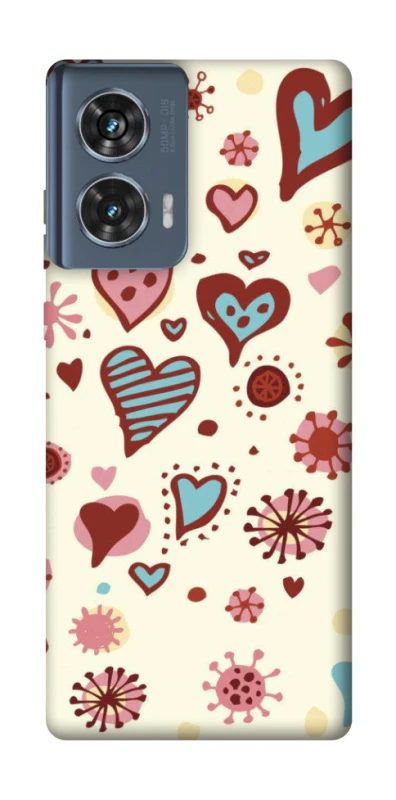 Чохол на Motorola Edge 50 Pretty hearts фото 1 з 1