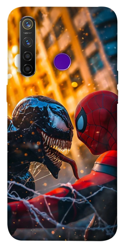 Чохол на Realme 5 Pro Venom vs Spiderman фото 1 з 1