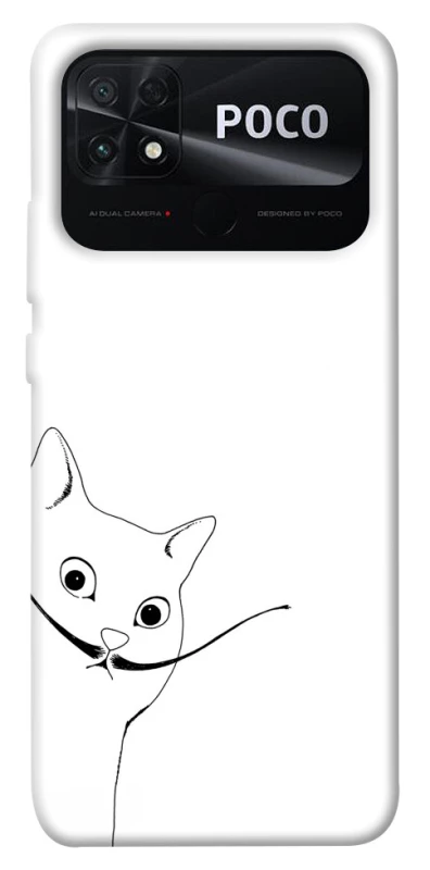 Чехол на Xiaomi Poco C40 Кот Дали фото 1 из 1