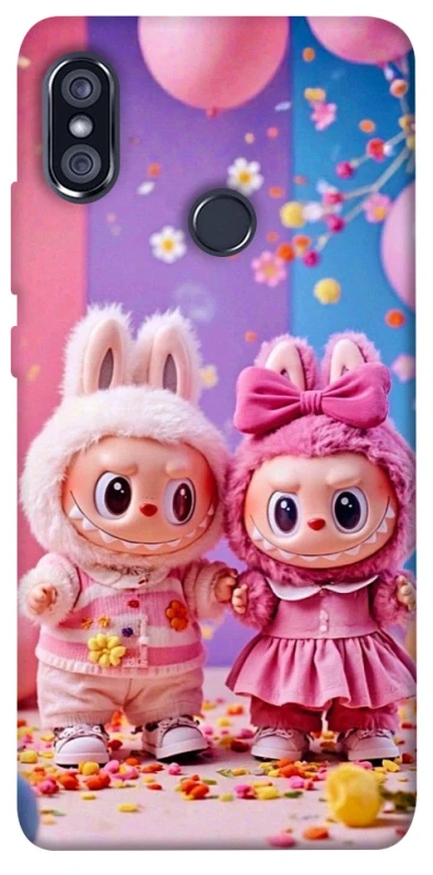 Чехол на Xiaomi Redmi Note 5 Pro / Note 5 (AI Dual Camera) Labubu twins ver.2 фото 1 из 1
