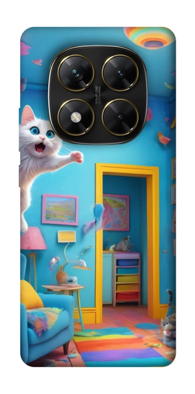Чохол на Xiaomi Poco X7 crazy cat фото 1 з 1