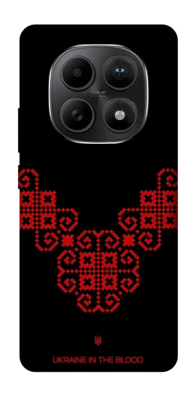 Чохол на Xiaomi Redmi Note 15 5G Чорно-червона вишиванка фото 1 з 1