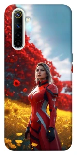 Чехол на Realme 6 Cyber space girl ver.5 фото 1 из 1