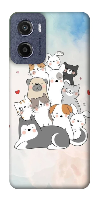 Чохол на Motorola Moto G05 Funny Pets ver.2 фото 1 з 1