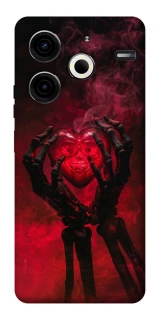 Чехол на TECNO Pova 6 Neo (LI6) Heart in the hands of a skeleton фото 1 из 1