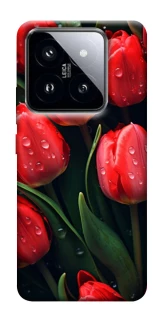 Чохол на Xiaomi 14 Pro Червоні тюльпани фото 1 з 1