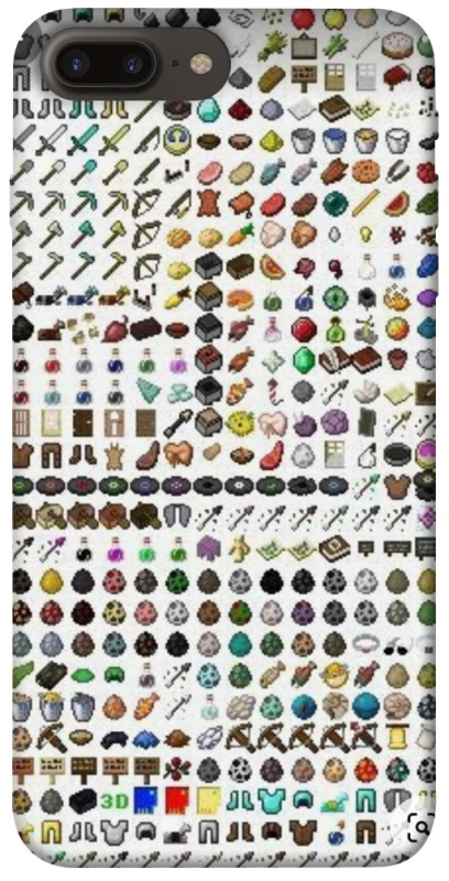 Чохол на Apple iPhone 7 plus / 8 plus Minecraft v2 фото 1 з 1