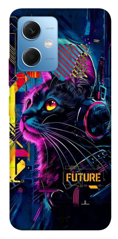 Чохол на Xiaomi Redmi Note 12 5G Cyber Cat v2 фото 1 з 1