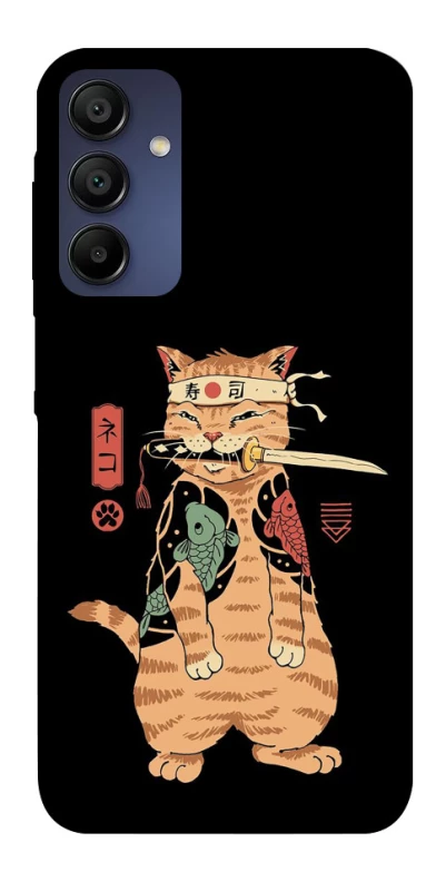 Чохол на Samsung Galaxy A15 4G/5G Кіт-самурай фото 1 з 1