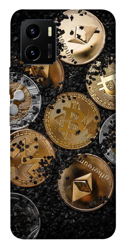 Чохол на Vivo Y15s Many coins v2 фото 1 з 1