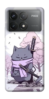 Чохол на Xiaomi Poco F6 Pro Samurai cat фото 1 Чохол на Xiaomi Poco F6 Pro Samurai cat фото 1 з 1