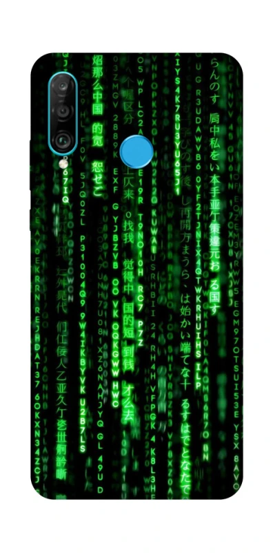 Чехол на Huawei P30 lite Matrix Code фото 1 Чехол на Huawei P30 lite Matrix Code фото 1 из 1