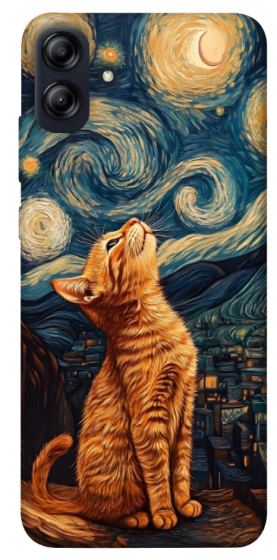 Чохол на Samsung Galaxy A04e van gogh cat фото 1 з 1