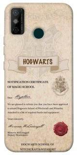 Чехол на TECNO Spark 6 Go The Hogwarts acceptance letter фото 1 из 1