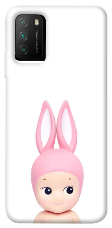 Чехол на Xiaomi Poco M3 Minimal Bunny Peek фото 1 из 1