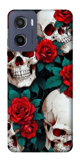 Чехол на Motorola Moto G05 skull and rose фото 1 из 1
