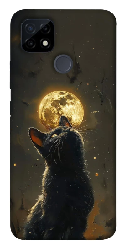 Чехол на Realme C12 Кот под луной v2 фото 1 из 1