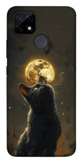 Чехол на Realme C12 Кот под луной v2 фото 1 из 1