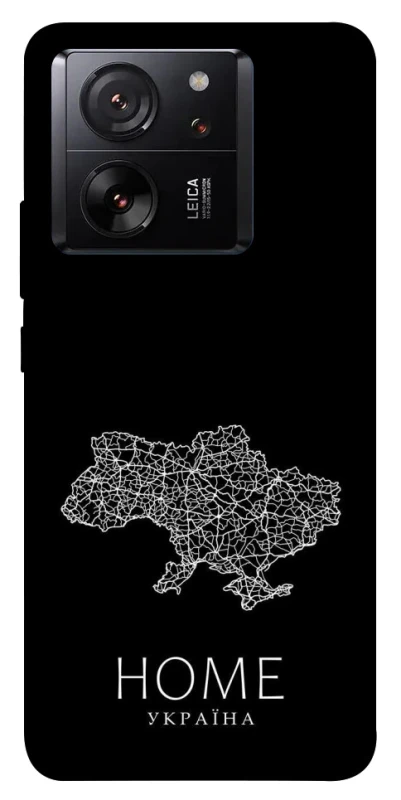 Чохол на Xiaomi 13T Pro Ukraine black map фото 1 з 1