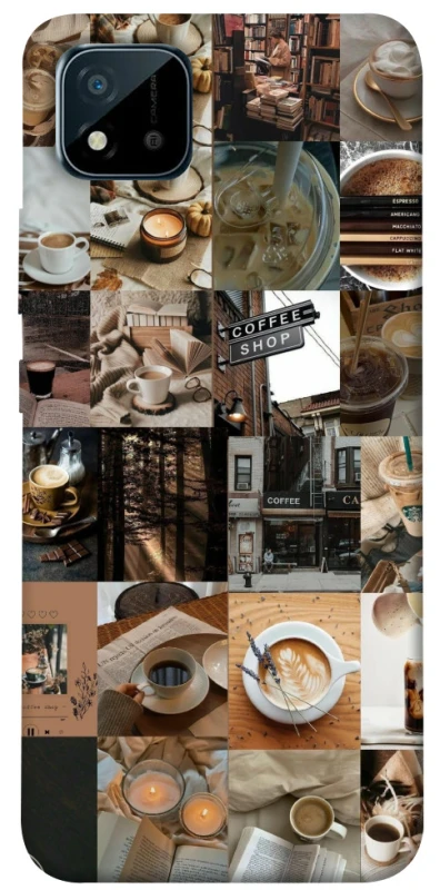 Чехол на Realme C11 (2021) Coffee collage ver.3 фото 1 из 1