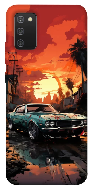 Чохол на Samsung Galaxy A02s Car at sunset фото 1 з 1
