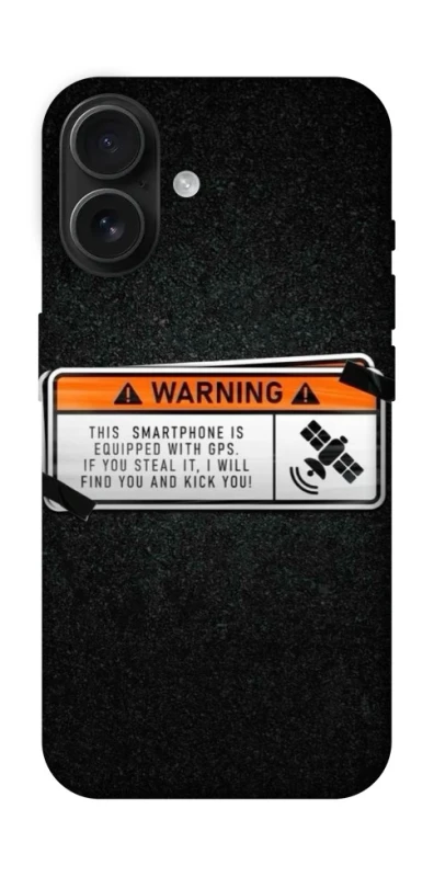 Чехол на Apple iPhone 16 Warning фото 1 из 1