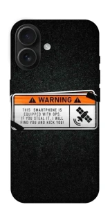 Чехол на Apple iPhone 16 Warning фото 1 из 1