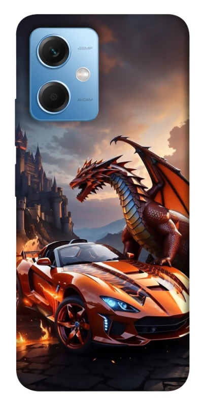 Чохол на Xiaomi Redmi Note 12 5G Сar and dragon фото 1 з 1