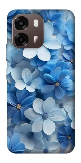 Чехол на Oppo A6 Синие цветы фото 1 из 2